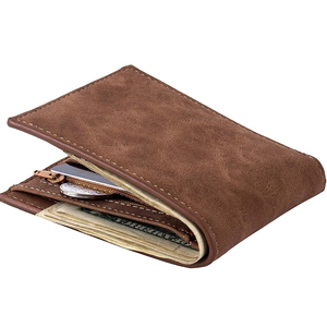 Promoción al por mayor bajo MOQ hombres cartera de negocios Multi-Tarjeta genuino hombres cartera corta de cuero de alta calidad de diseño personalizado Delgado - Product Image 1