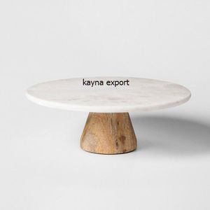 Support de table décoratif en métal avec plateau en marbre, respectueux de l'environnement, fournisseur indien, pour la décoration de mariages et de fêtes. - Product Image 6