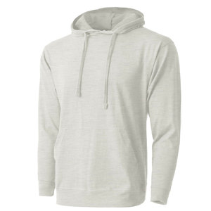 Sweat-shirt à capuche à manches longues pour hommes, couleur unie, avec cordon de serrage, manchette élastique, poche kangourou, automne - Product Image 1