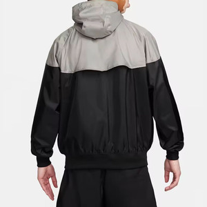 Tùy chỉnh thực hiện Nylon của nam giới áo gió tracksuits trùm đầu Trọng lượng nhẹ nhanh khô Activewear mùa đông Bộ với tùy chỉnh in logo - Product Image 3