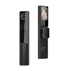 Serrure intelligente TUYA avec reconnaissance faciale 3D, écran de 4,5 pouces, caméra sans fil automatique, empreinte digitale et interphone visuel - Product Image 6