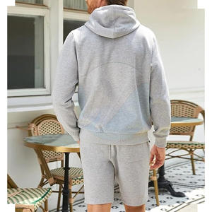 Vente en gros d'ensemble court de sweats à capuche respirants conçus sur mesure survêtements d'hiver de qualité avec col à capuche en stock - Product Image 3