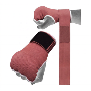 Gants de boxe d'entraînement en gel demi-doigts avec sangle longue pour poignet, pour hommes et femmes, équipement de karaté, fermeture auto-agrippante, protection - Product Image 3