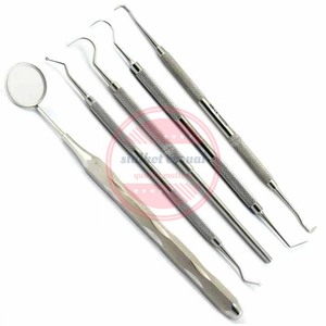 Kit d'instruments d'examen dentaire en acier inoxydable de qualité supérieure Lot de 6 - Product Image 6