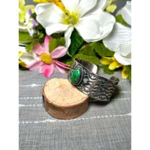 Kevin Billah Sonoran Gold Turquoise & Sterling <b>Silver</b> <b>Cuff</b> <b>Bracelet</b> Fashionable Accessory - Product Image 3