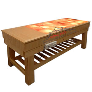 Lit de sel d'halothérapie poli de qualité supérieure avec motif Cœur pour la relaxation et le bien-être en halothérapie au sel sec - Product Image 1