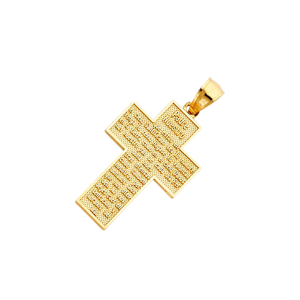 Accessoire religieux chrétien de luxe à la mode de qualité chaude pendentif croix plaqué or pour un usage quotidien pendentifs et breloques de mode - Product Image 3