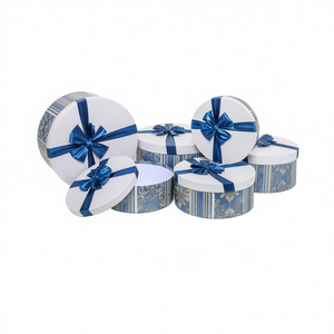 Boîtes de rangement décoratives bleues assorties Amicasa (6 pièces) Modèle AS1132 - Product Image 2