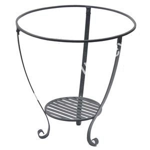Grand support de foyer affichage de pelouse de jardin grand support de bol de feu de joie support de feu Kadai matériel fer rustique - Product Image 6