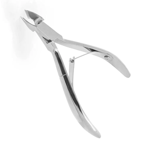 Pince à ongles à cuticules à lame incurvée finition miroir tondeuse tranchante pour ongles épais et incarnés pince à ongles à pointe de 3mm - Product Image 1