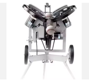 Oferta Especial: Máquina de Lanzamiento de Béisbol de Tres Ruedas, Equipo de Entrenamiento de Lanzamiento Estable, Equipo de Práctica de Béisbol - Product Image 1