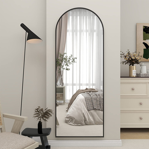 Hộ Gia Đình Hiện Đại Màu Đen lớn gương đồ nội thất phản chiếu phòng ngủ vòm sàn lớn gương - Product Image 2