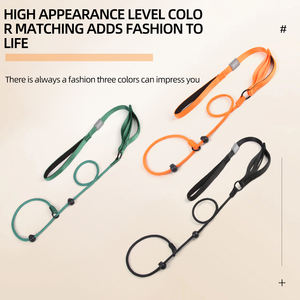 Correas de Nailon para Entrenamiento de Mascotas, Cadena LED, Collares Dobles Todo en Uno, Correa de Cuero para Perros con Manos Libres y Mango Suave - Product Image 2