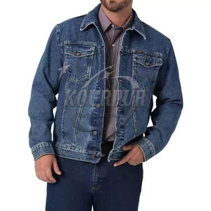 Chaqueta vaquera de algodón 100% para hombre más vendida, ropa de calle de primera calidad, cuello con capucha, servicio OEM disponible, posición frontal del logotipo - Product Image 1