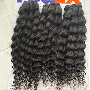 Venta al por mayor de pelo humano virgen indio de la máquina de paquetes de trama 100% extensiones de peluca natural de la fábrica de suministro - Product Image 4