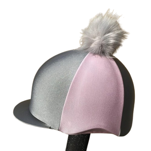 Sombrero de equitación de alta calidad, funda de seda, Rosa francesa. Gorro de pompón o Pico de bolsillo disponible. Sombreros de seda con pompón y botones - Product Image 3