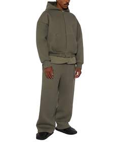 Heavyweight Sherpa Custom <b>Hoodies</b> for <b>Men</b> Thick Fleece <b>Lined</b> Full Zip up Winter Warm Sweatshirts Work Jacket - Product Image 3