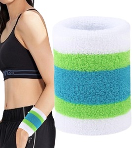 Bracelet de sport pour hommes et femmes-Bandeau anti-humidité en tissu éponge athlétique pour le tennis, le basket-ball, la course à pied, la salle de sport, - Product Image 2