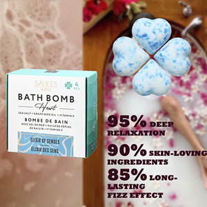 Elixir of Senses, Set de Regalo de Bombas de Baño Perfumadas con Manteca de Karité y Aceites Esenciales, Experiencia Relajante de Spa, Bombas de Baño Efervescentes en Caja de Regalo - Product Image 3