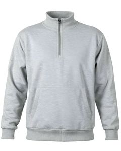 Sweat-shirt à fermeture éclair sur le devant pour homme, décontracté, chaud, en molleton, mélange de coton doux, manches longues, haut d'hiver avec poche kangourou, OEM personnalisé - Product Image 1