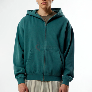 2025 Unisex Oversized Heavyweight <b>Hoodie</b> Custom Blank Pullover Fleece <b>Lined</b> Streetwear High Quality <b>Hoodie</b> for <b>Men</b> - Product Image 1