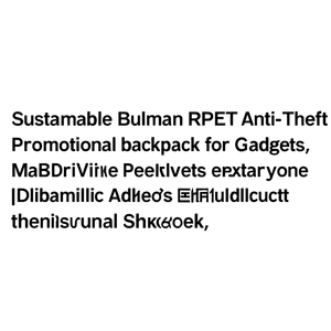 Zaino Promozionale Antifurto Sostenibile Bulman in RPET per Gadget - Product Image 2