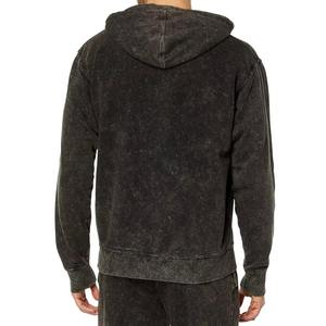 Ensemble survêtement en coton délavé surdimensionné personnalisable pour hommes, pantalon de survêtement brodé délavé, ensemble sweat-shirt, survêtement d'hiver pour hommes - Product Image 3