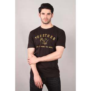KLORE 100% Cotton Classic Crew Neck Oversize T-Shirt Boxy Style with Graphic <b>Print</b> 300 Gram Jersey Material Silk Screen Printing - Product Image 2