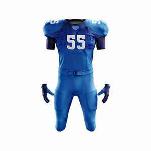 Maillot et pantalon cousu en sergé pour uniforme de football américain personnalisé tissu en maille respirante - Product Image 3