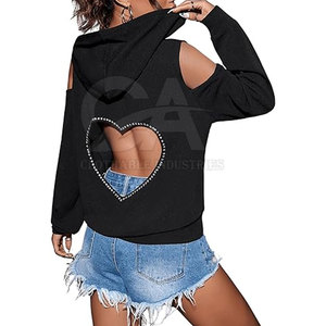 Sudadera con Pedrería 2025 para Mujer, Sudadera Personalizada con Pedrería, Sudadera Holgada de Estilo Urbano, Sudaderas de Tallas Grandes en Venta - Product Image 5