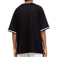 T-shirt Homme Oversize Hip Hop Tricoté Personnalisé avec Logo, 90% Coton 10% Polyester, Haute Qualité, Vente Chaude en Gros pour l'Été