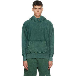 Venta al por mayor ropa de calle personalizada Sudadera con capucha de manga larga con tinte anudado y lavado ácido estampado de color Vintage para el invierno - Product Image 2