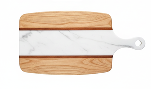 Tabla de Cortar de Cocina Rectangular de Madera Dura Hecha a Mano por Artesanos de Primera Calidad, Ligera, Ecológica y Apta para Lavavajillas - Product Image 2