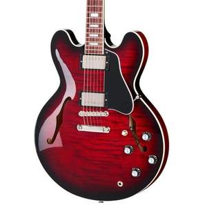 Guitarra Eléctrica Jazz de Fabricación Artesanal, Cuerpo Semi-Hueco con Arco Tallado en Arce Macizo, Herramienta de Torneado Premium - Product Image 1