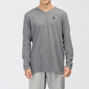 <b>Men</b> Long Sleeve <b>V</b> <b>Neck</b> Cotton <b>T</b> <b>Shirt</b> <b>V</b> <b>Neck</b> <b>T</b> <b>Shirt</b> Custom Logo <b>Men</b> Long Sleeve <b>V</b> <b>Neck</b> Tee - Product Image 4