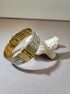 Conjunto de Brazaletes de Cuerno de Búfalo Natural Estilo Clásico, Brazaletes de Cuerno Oscuro para Boda o Regalo con Diamante como Piedra Principal - Product Image 5