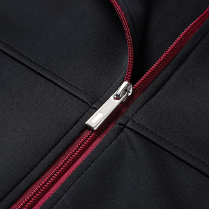 Chándal de Invierno de Poliéster y Algodón con Forro Polar, Cordón Ajustable, Logotipo Personalizado, Color Sólido, Transpirable, Secado Rápido, Ligero, Negro, para Hombre, Alta Calidad - Product Image 6