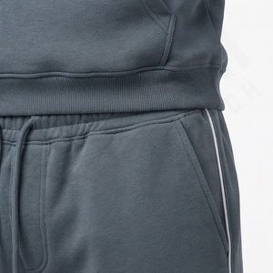 Ensemble de survêtement de sport pour homme personnalisé, sweat-shirt à capuche, 100% coton, tissu respirant, logo personnalisé, course à pied, survêtement de sport de plein air, ensemble de vêtements de sport - Product Image 5