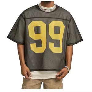 เสื้อตาข่ายครอปขนาดใหญ่สำหรับผู้ชายเสื้อครอปโอเวอร์ไซส์ผ้าคอตตอนทรง100% 300 GSM มีน้ำหนักมาก - Product Image 3