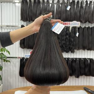 Cabello natural negro 100% Vietnamita Extensiones naturales rectas a granel de lujo a precio mayorista Listo para enviar - Product Image 1