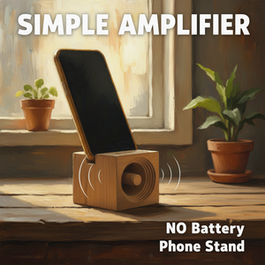 Support de téléphone cube en bois de frêne ITA Tools, sans batterie, amplificateur, 75x75x75mm, fabriqué à Taïwan - Product Image 4