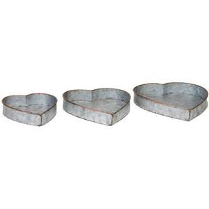 Juego de 2 bandejas galvanizadas de diseño fantástico para decoración del hogar, bandeja galvanizada de alta calidad con asas al mejor precio - Product Image 3