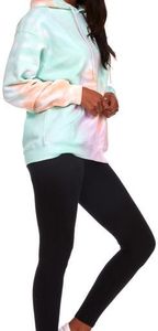 Sweat-shirt à capuche en polaire doublé à imprimé géométrique vintage personnalisé Automne Hiver 2026 pour femmes 100% polyester - Product Image 5