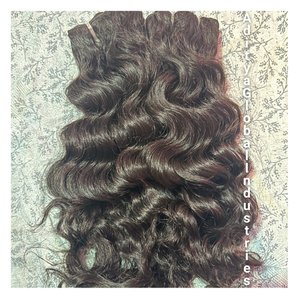 Extensions de cheveux indiens bouclés naturels bruts avec boucles douces définies Double cheveux de temple non transformés Bundles de cheveux humains Volume - Product Image 1