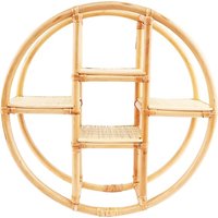 Natürliches Rattan-Eckregal zur Raumdekoration oder Wanddekoration im Wohnzimmer OEM Maßgefertigt Handgemacht in Vietnam Beste Wahl