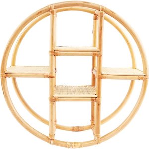 Étagère d'angle en rotin naturel pour la décoration de la pièce, décoration murale ou salon, OEM personnalisé, fabrication artisanale au Vietnam, meilleur choix - Product Image 5