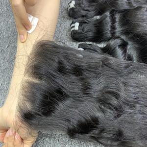 Mejor venta Raw Camboyan Hair Genius Weft Ventas al por mayor 100% Raw Hair Natural Wave Sin procesar Cutícula Alineada Cabello - Product Image 3