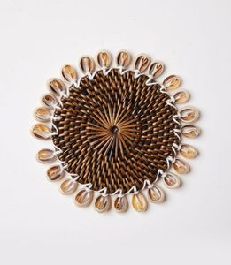 Posavasos de Alta Calidad y Tamaño Personalizado a Precio Económico con Tapete de Ratán Tejido a Mano, Posavasos de Ratán en Venta - Product Image 1