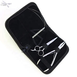 Kit de 2 Pinzas para Extensiones de Cabello de Acero Inoxidable, Juego de Pinzas para Remover Extensiones de Cabello con Cinta Adhesiva, con Bolsa con Cierre - Product Image 3