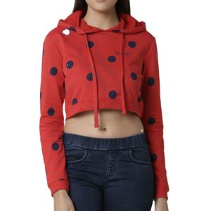 2025 nouveau personnalisé femmes haut court à capuche décontracté respirant femmes sweats à capuche fermeture éclair sweats à capuche courts - Product Image 4